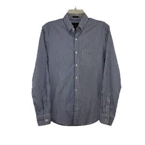 American Eagle Seriously Soft Shirt Women’s XS Blue White Striped Long Sleeve